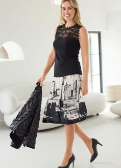 Trägershirt mit Spitze