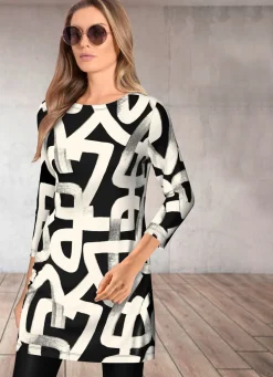 Tunika mit Allover-Druck