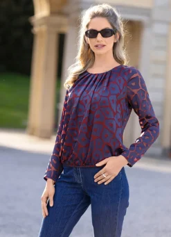 Tunika mit charmanter Faltenlegung