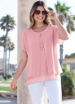 Tunika mit dekorativem Motiv-Druck