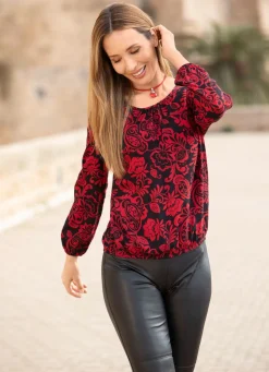 Tunika mit dekorativer Fältelung