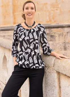 Tunika mit elastischen Abschlüssen