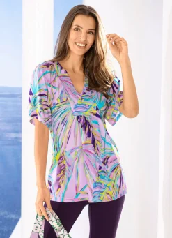 Tunika mit farbbrillantem Inkjet-Druck