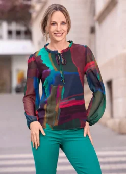 Tunika mit Rüschenkragen