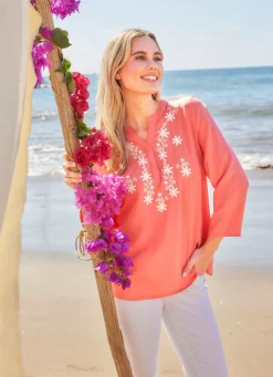 Tunika mit Stickerei