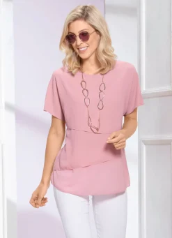 Tunika mit Stufen-Volants