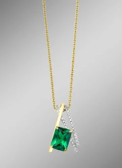 Vergoldeter Anhänger mit Ankerkette