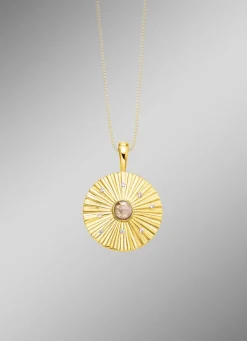 Vergoldeter Anhänger mit Zirkon