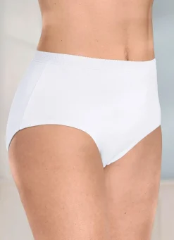 Viererpack Slips mit dekorativem Elastikbund