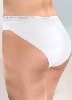 Viererpack Slips mit dekorativem Elastikbund
