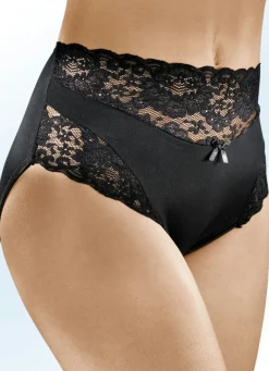 Viererpack Slips mit Elastikspitze