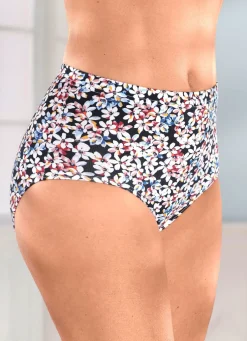 Viererpack Slips mit farbbrillantem Blümchendessin