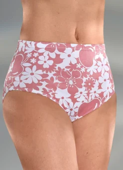 Viererpack Slips mit Floraldessin