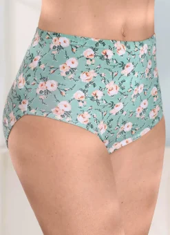 Viererpack Slips mit hübschem Blumendessin