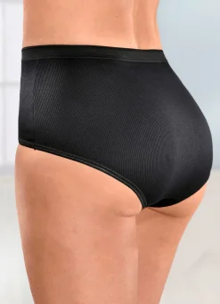 Viererpack Slips mit Spitzeneinsätzen