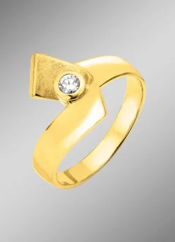 Vollendete Form: Damenring mit Brillant