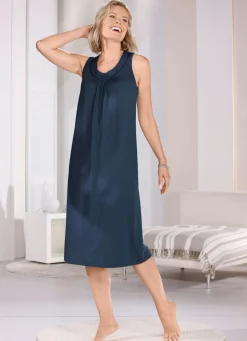Wadenlanges Nachthemd mit breiten Trägern
