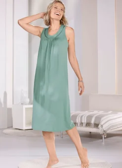 Wadenlanges Nachthemd mit breiten Trägern