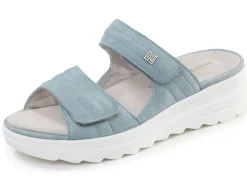 Waldläufer, bequeme Damen-Pantoletten, Weite H, mit herausnehmbarem Fußbett