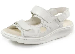 Waldläufer, bequeme Damen-Sandalen, Weite H, mit herausnehmbarem Fußbett