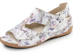 Waldläufer, bequeme Damen-Sandalen, Weite H, mit herausnehmbarem Fußbett
