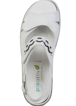 Waldläufer, bequeme Damen-Sandalen, Weite G, mit herausnehmbarem Fußbett