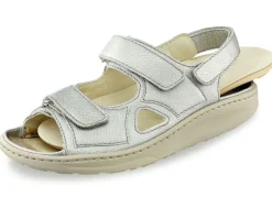 Waldläufer, bequeme Damen-Sandalen, Weite H, mit herausnehmbarem Fußbett