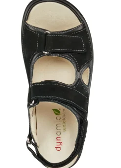 Waldläufer, bequeme Damen-Sandalen, Weite H, mit herausnehmbarem Fußbett