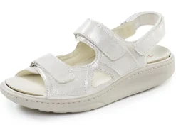 Waldläufer, bequeme Damen-Sandalen, Weite H, mit herausnehmbarem Fußbett