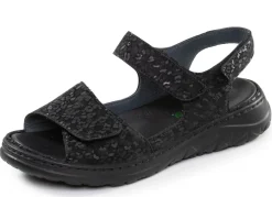 Waldläufer, bequeme Damen-Sandalen, Weite H, mit herausnehmbarem Fußbett