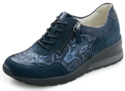 Waldläufer, bequeme Damen-Schnürschuhe, Weite H, mit herausnehmbarem Fußbett