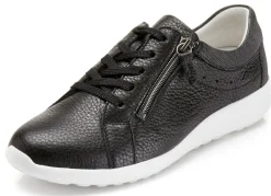 Waldläufer, bequeme Damen-Schnürschuhe, Weite K, mit herausnehmbarem Fußbett