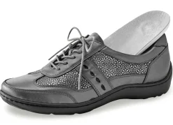 Waldläufer, bequeme Damen-Schnürschuhe, Weite H, mit herausnehmbarem Fußbett