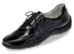 Waldläufer, bequeme Damen-Schnürschuhe, Weite H, mit herausnehmbarem Fußbett