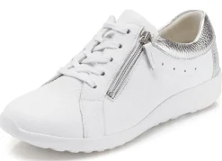 Waldläufer, bequeme Damen-Schnürschuhe, Weite K, mit herausnehmbarem Fußbett