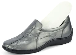 Waldläufer, bequeme Damen-Slipper, Weite H, mit herausnehmbarem Fußbett