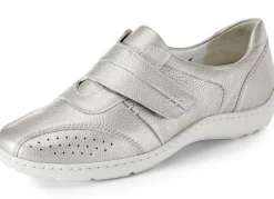 Waldläufer, bequeme Damen-Slipper, Weite H, mit herausnehmbarem Fußbett