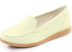 Waldläufer, bequeme Damen-Slipper, Weite H, mit herausnehmbarem Fußbett