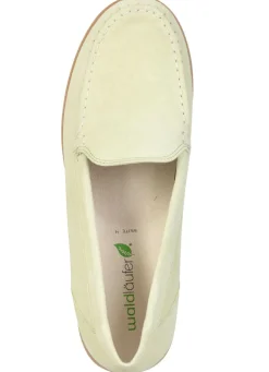 Waldläufer, bequeme Damen-Slipper, Weite H, mit herausnehmbarem Fußbett