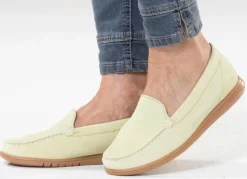 Waldläufer, bequeme Damen-Slipper, Weite H, mit herausnehmbarem Fußbett