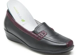 Waldläufer, bequeme Damen-Slipper, Weite H, mit herausnehmbarem Fußbett