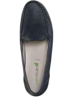 Waldläufer, bequeme Damen-Slipper, Weite H, mit herausnehmbarem Fußbett