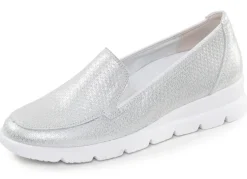 Waldläufer, bequeme Damen-Slipper, Weite H, mit herausnehmbarem Fußbett