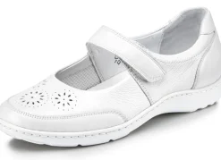 Waldläufer, bequeme Damen-Slipper, Weite H, mit herausnehmbarem Fußbett