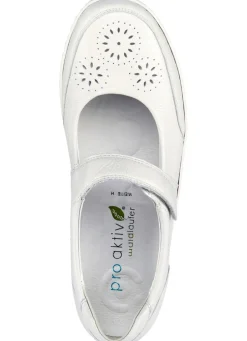 Waldläufer, bequeme Damen-Slipper, Weite H, mit herausnehmbarem Fußbett