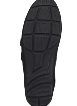 Waldläufer, bequeme Damen-Slipper, Weite H, mit herausnehmbarem Fußbett