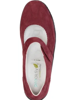 Waldläufer, bequeme Damen-Slipper, Weite H, mit herausnehmbarem Fußbett