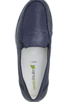 Waldläufer, bequeme Damen-Slipper, Weite H, mit herausnehmbarem Fußbett