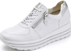 Waldläufer, bequeme Damen-Sneaker, Weite H, mit herausnehmbarem Fußbett