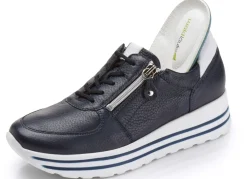 Waldläufer, bequeme Damen-Sneaker, Weite H, mit herausnehmbarem Fußbett